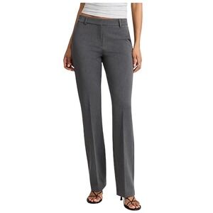 NWT Express Editor Mid Rise Bootcut Pant Gray Office Size 6R
